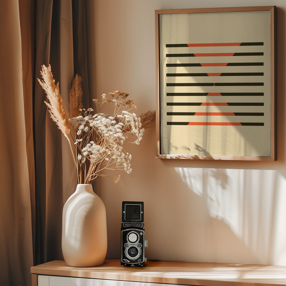 Faded Geometric #1 - Poster / Art Print - interiör
