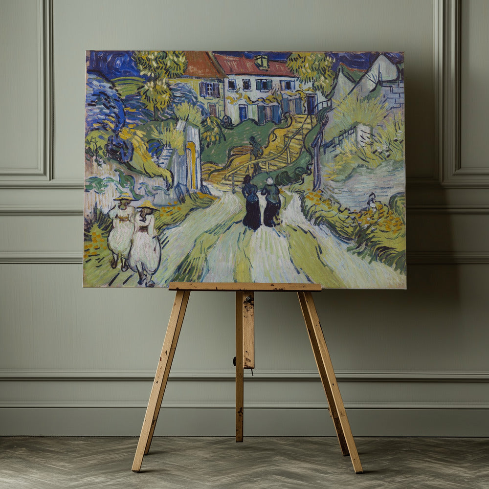 Stairway At Auvers (1890) - Poster / Art Print - interiör