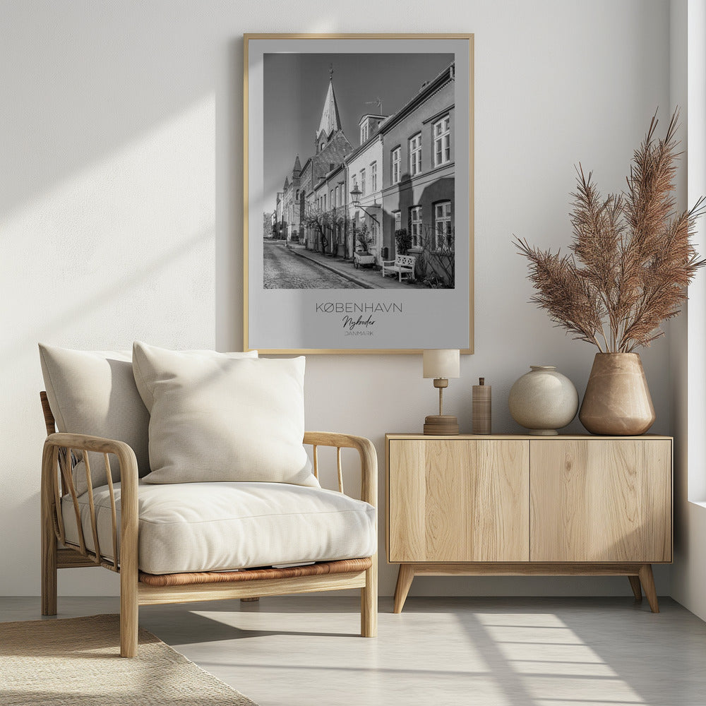 Charming Street In Nyboder - Poster / Art Print - interiör