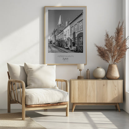 Charming Street In Nyboder - Poster / Art Print - interiör