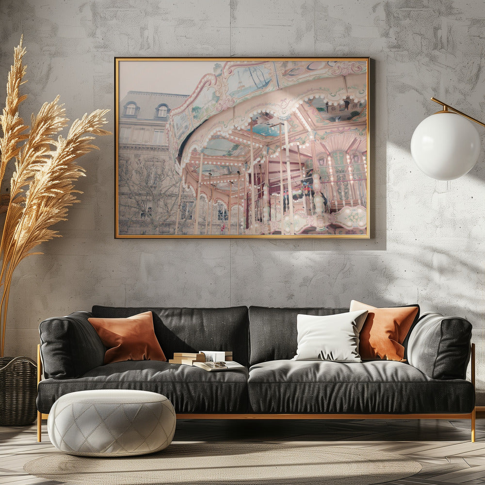 Paris Carousel - Poster / Art Print - interiör