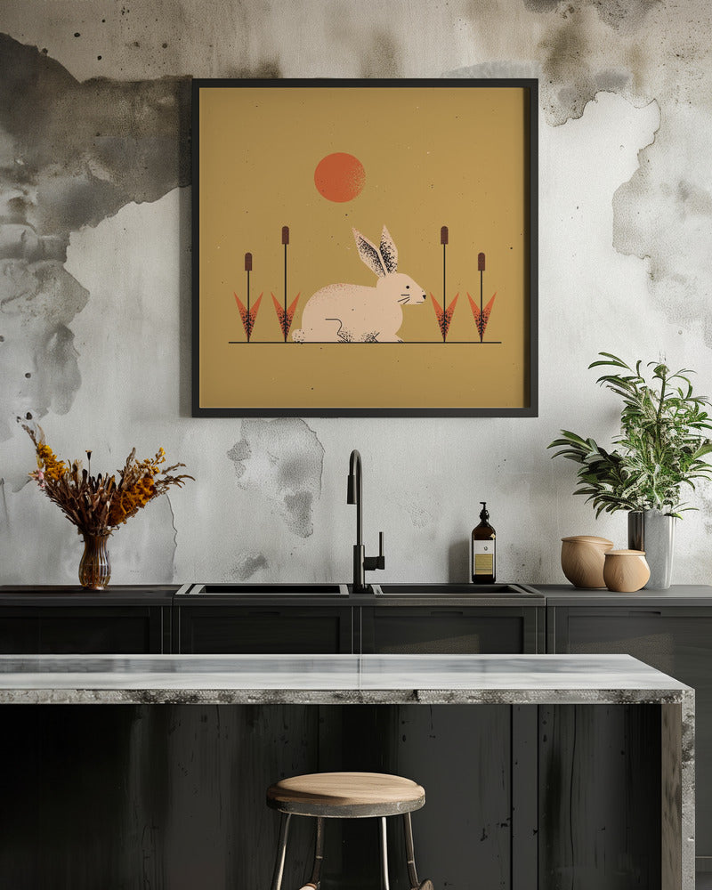 White Rabbit - Poster / Art Print - interiör