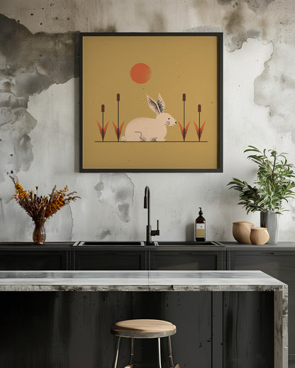 White Rabbit - Poster / Art Print - interiör