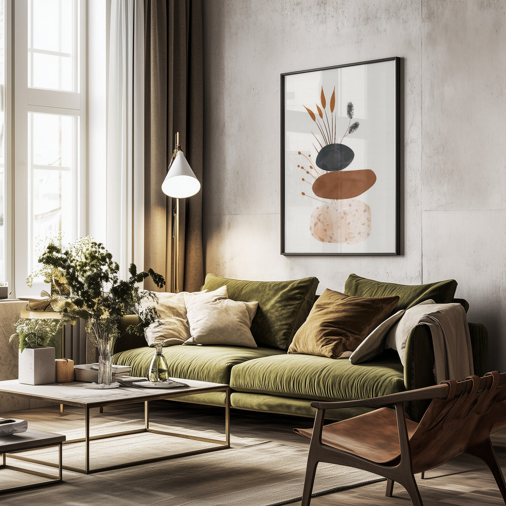 Abstract Minimalist Shapes No 4 - Poster / Art Print - interiör
