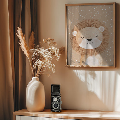 Happylion - Poster / Art Print - interiör