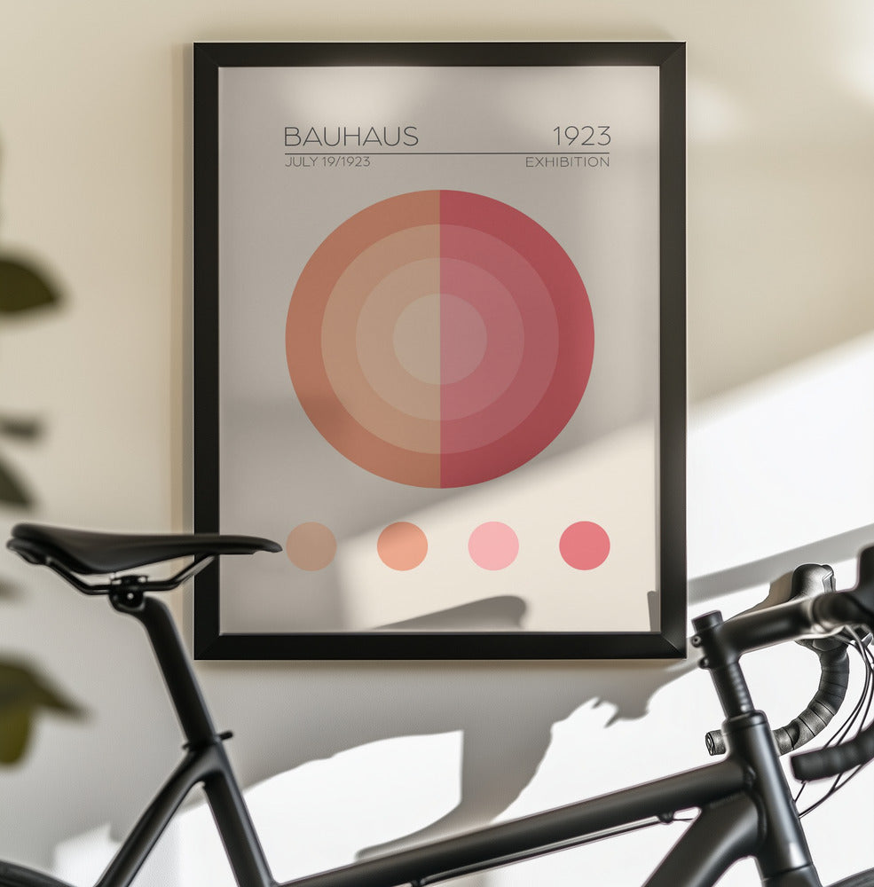 Bauhaus Pembe Daire - Poster / Art Print - interiör