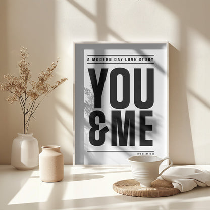 Modern Day Love Story - Poster / Art Print - interiör
