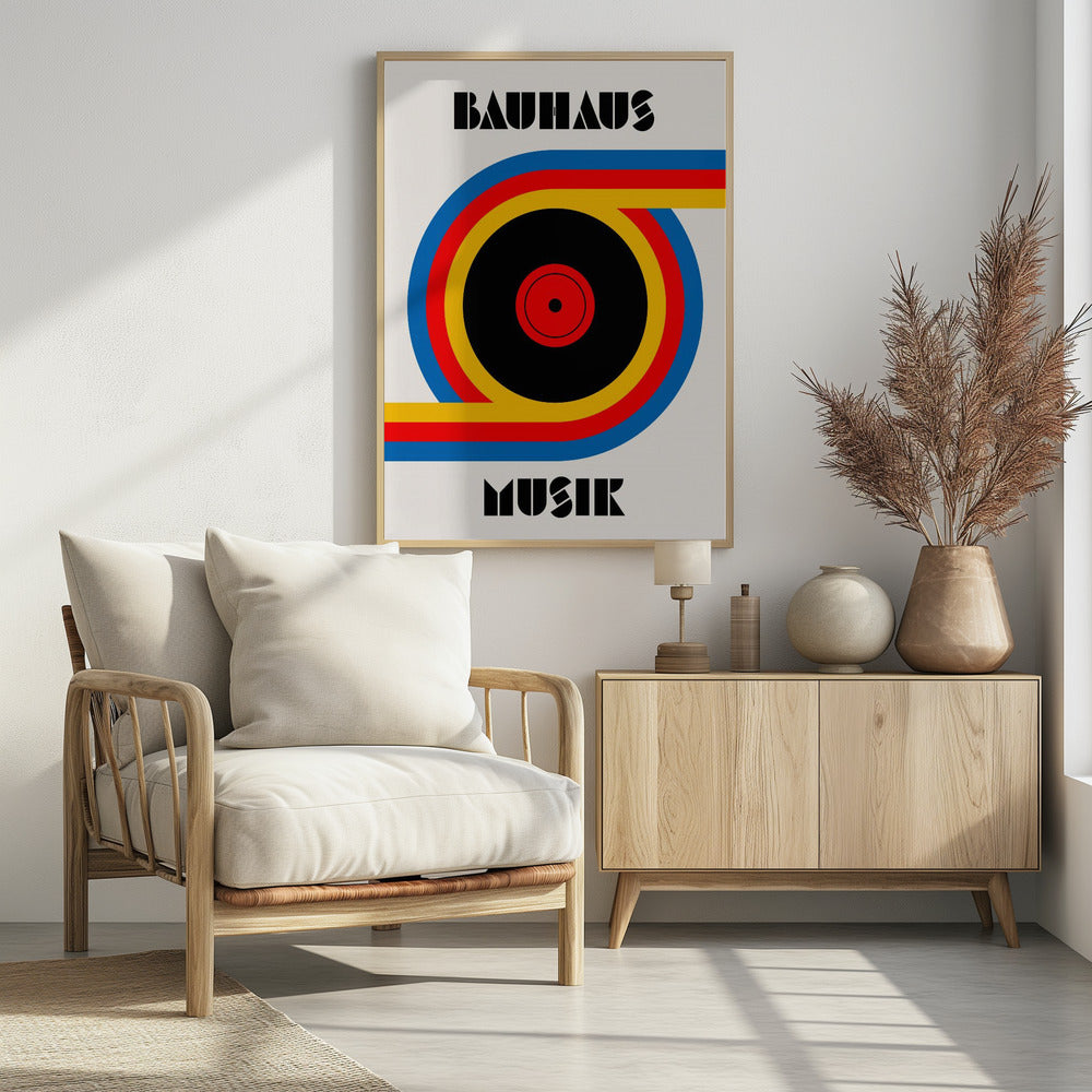 Bauhaus Musik Vinyl - Poster / Art Print - interiör
