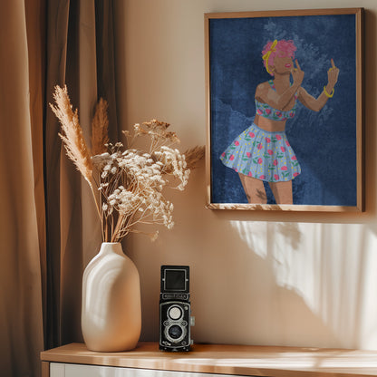 Not your girl - Poster / Art Print - interiör