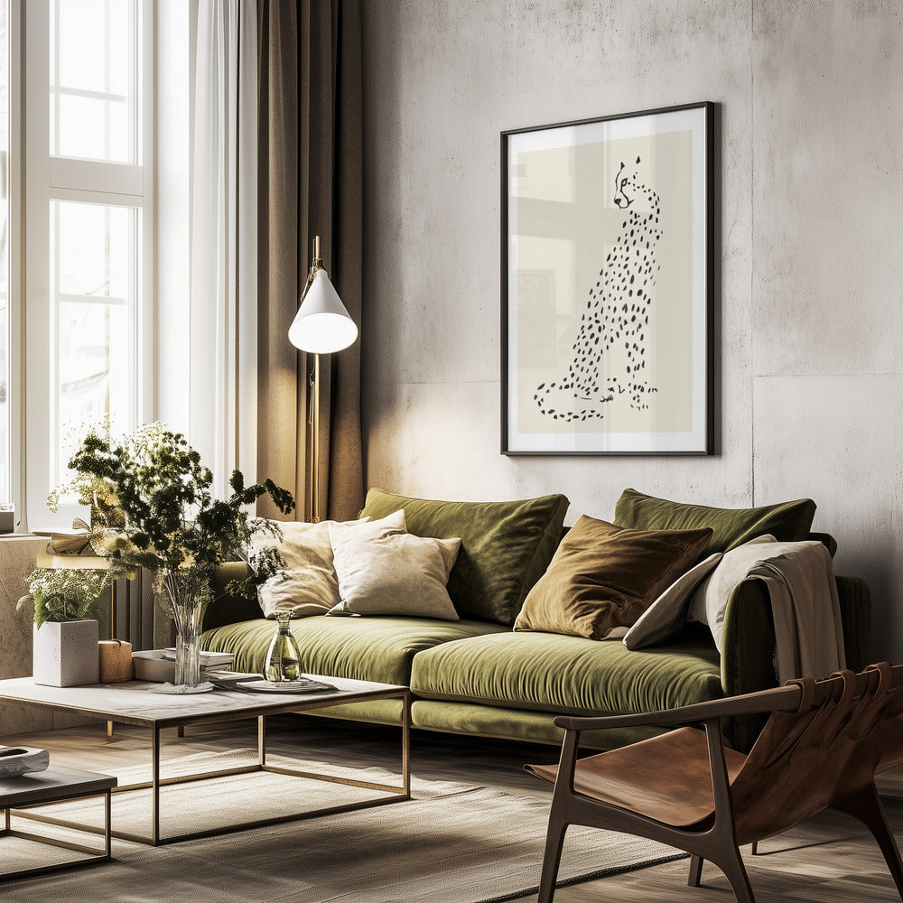 Pandc Leopard - Poster / Art Print - interiör