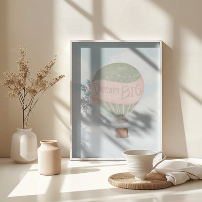 Dream Big Pink - Poster / Art Print - interiör