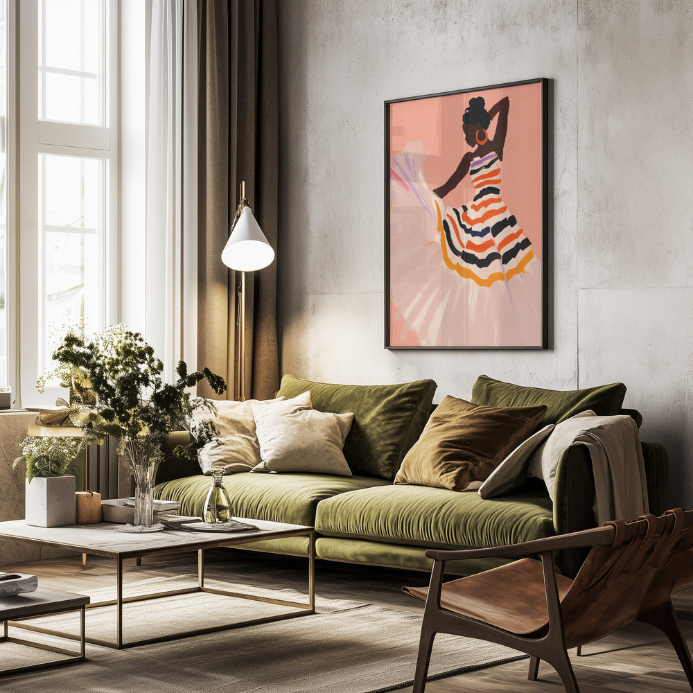 Dancing Amita No 2 - Poster / Art Print - interiör