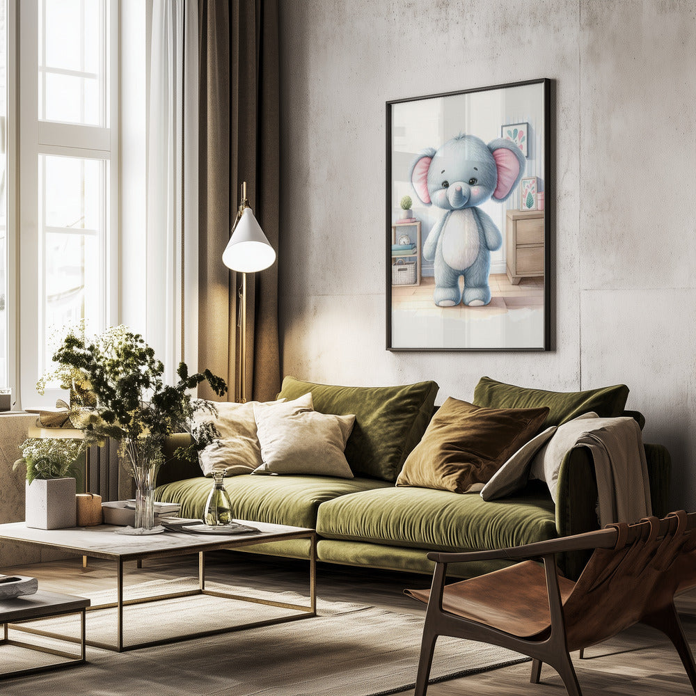 Elephant - Poster / Art Print - interiör