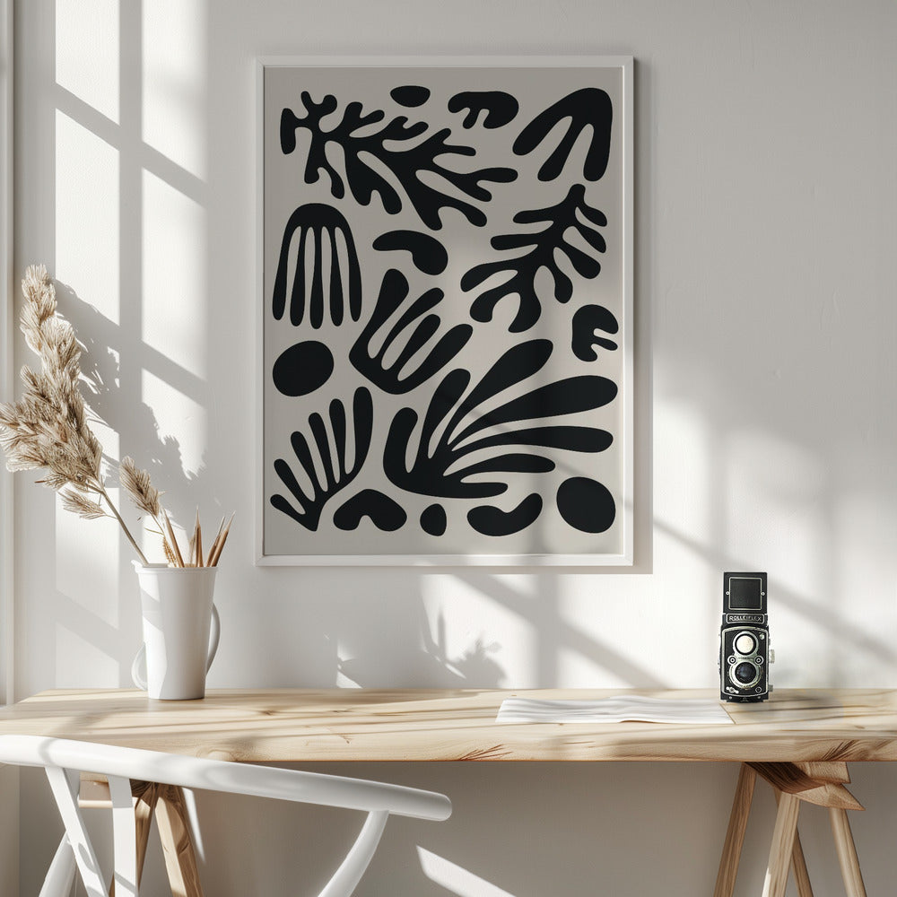 Henri Matisse Black Algae Collection #3 - Poster / Art Print - interiör