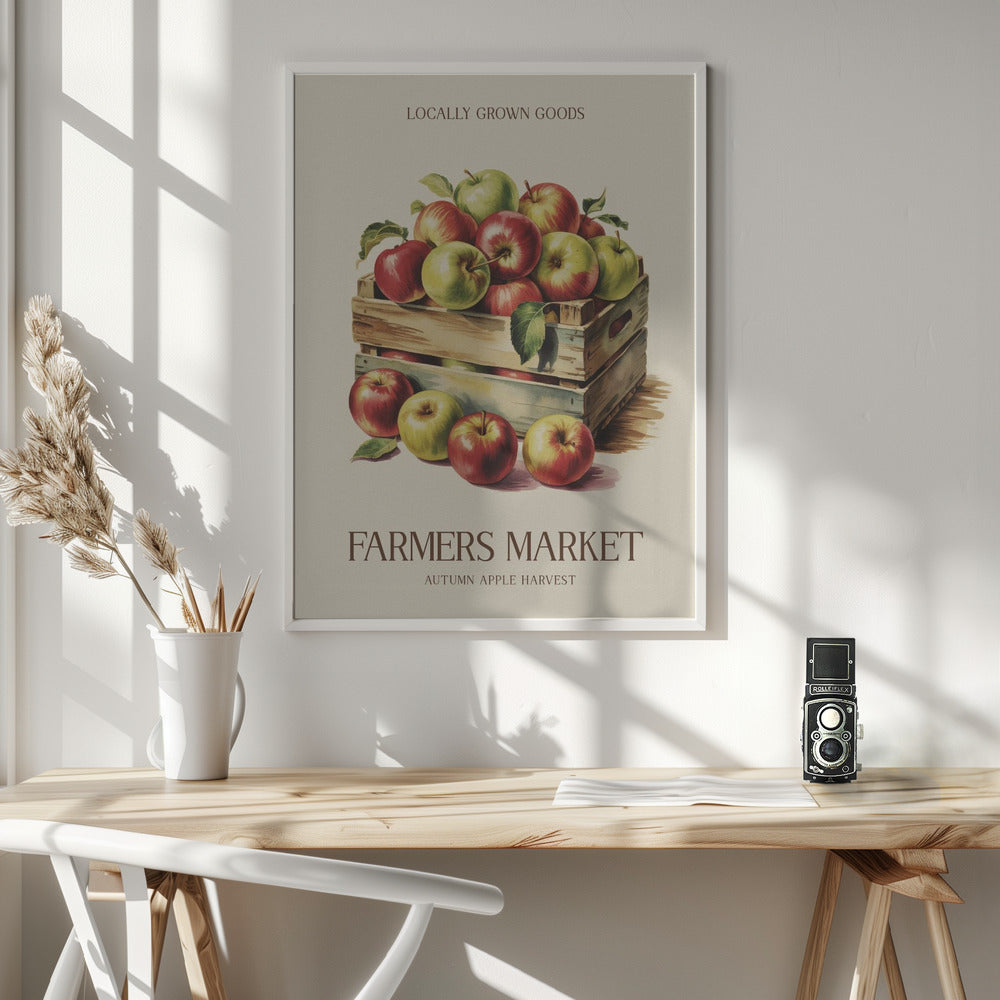 Farmers Market Apple - Poster / Art Print - interiör