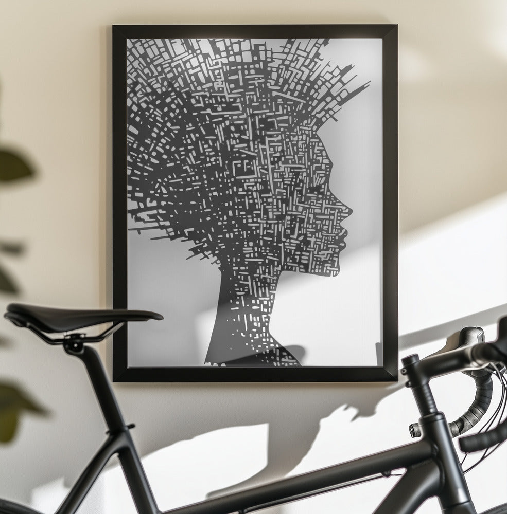 Face In Profile - Poster / Art Print - interiör