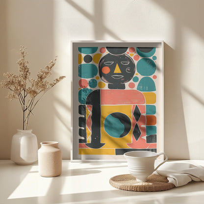Geometric Harmony - Poster / Art Print - interiör