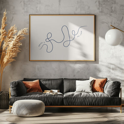 Healing Is Nonlinear - Poster / Art Print - interiör