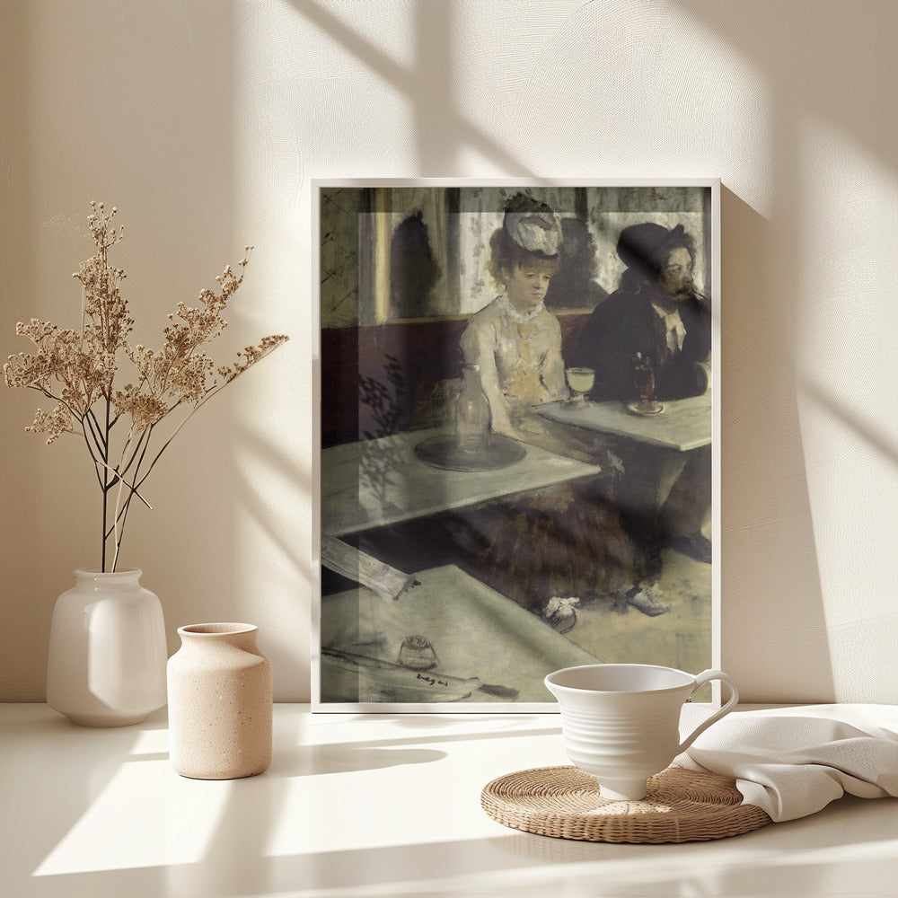 In a Café - Poster / Art Print - interiör