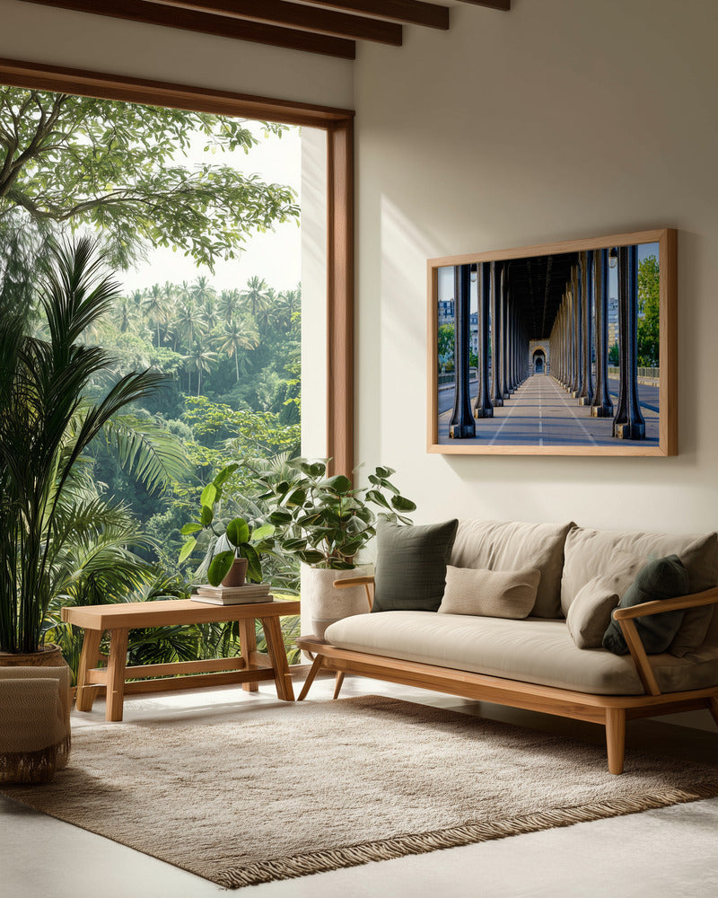 Bir Hakeim bridge perspective Paris - Poster / Art Print - interiör
