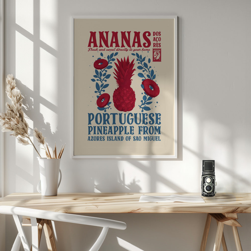 Pineapple kitchen print - Poster / Art Print - interiör