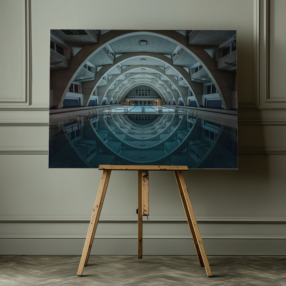 swimming @night - Poster / Art Print - interiör