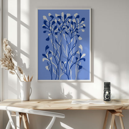 Blue Plants - Poster / Art Print - interiör
