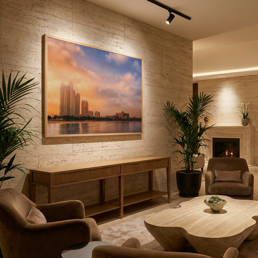 Etihad Towers &amp; Emirates Palace, Abu Dhabi, UAE - Poster / Art Print - interiör