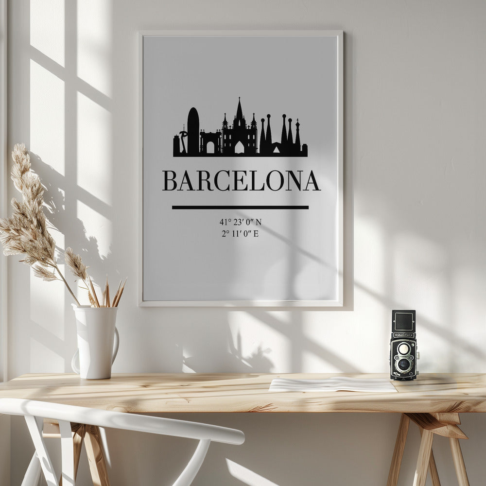 Black Skyline 09 - Poster / Art Print - interiör