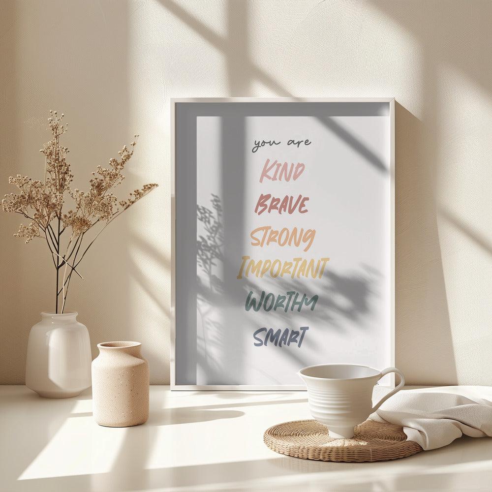 Affirmation - Poster / Art Print - interiör