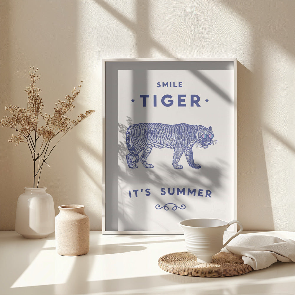 Smile Tiger - Poster / Art Print - interiör