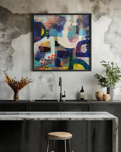 Vibrant Array of Geometric Shapes - Poster / Art Print - interiör