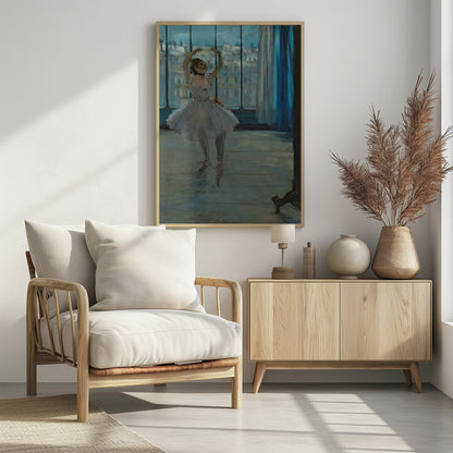 Dancer Posing for a Photographer - Poster / Art Print - interiör