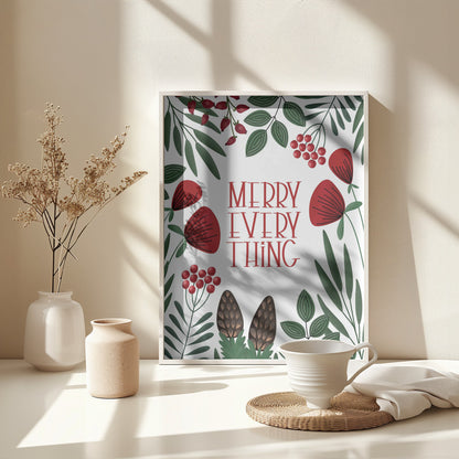 Merry everything - Poster / Art Print - interiör