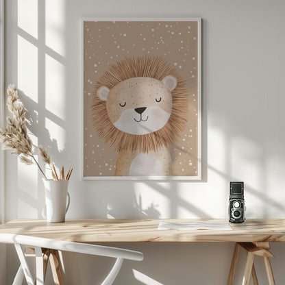 Happylion - Poster / Art Print - interiör