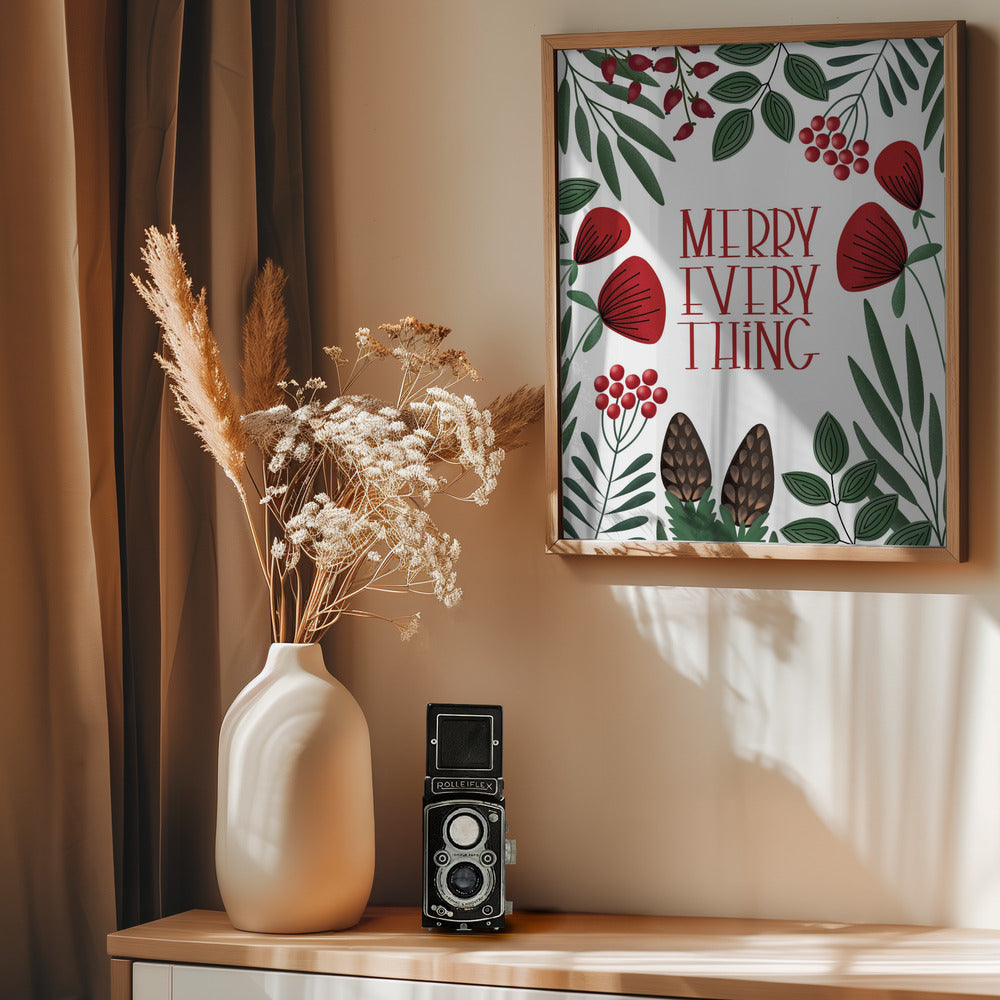 Merry everything - Poster / Art Print - interiör