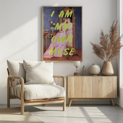My own muse - Poster / Art Print - interiör