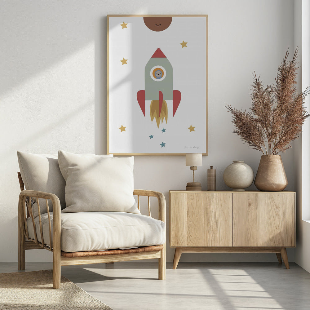 Solar Rocket - Poster / Art Print - interiör