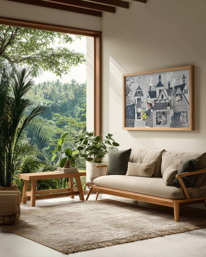 Exploring the big wide world - Poster / Art Print - interiör