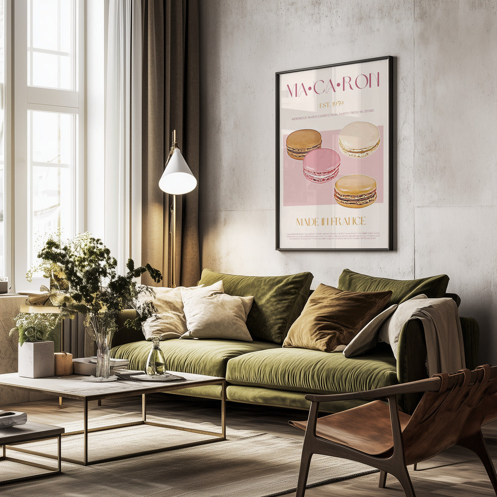 Macaron Print - Poster / Art Print - interiör