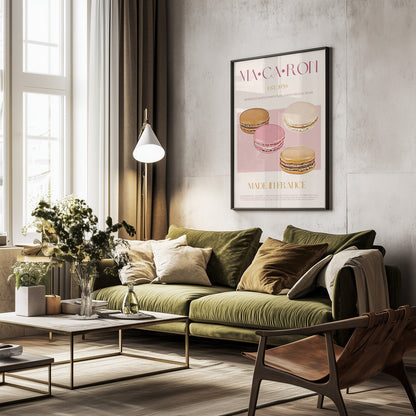 Macaron Print - Poster / Art Print - interiör