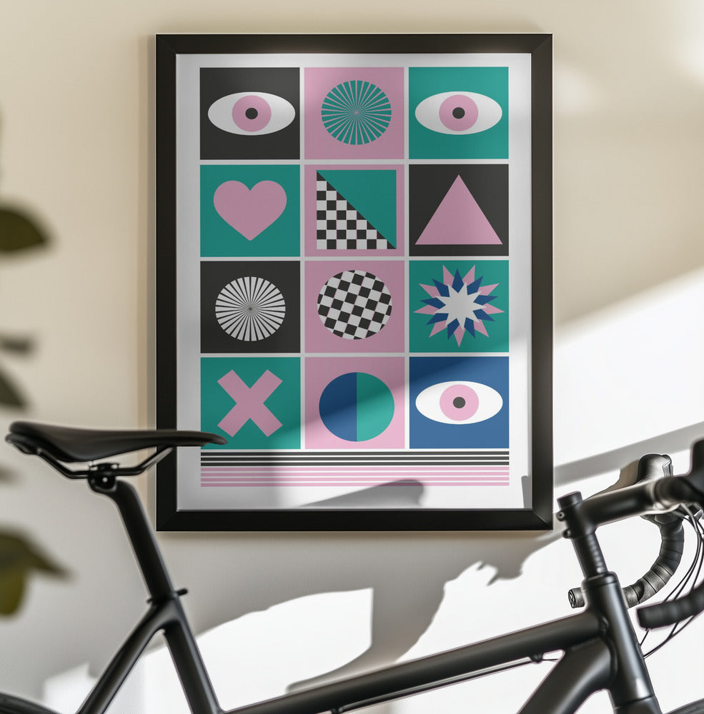 GEOMETRIC III - Poster / Art Print - interiör