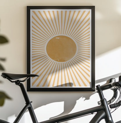 Boho Sun - Poster / Art Print - interiör