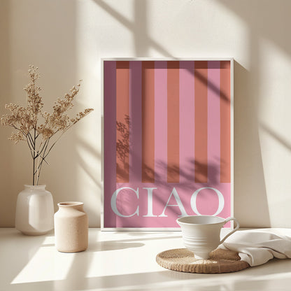 Ciao Stripes - Poster / Art Print - interiör