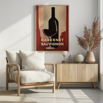Red Red Wine No 3 - Poster / Art Print - interiör