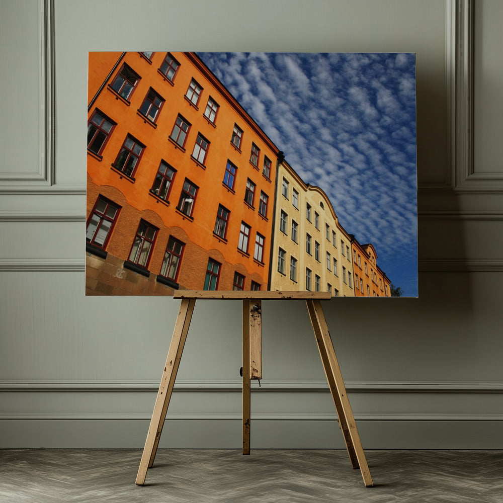Yellow buildings - Poster / Art Print - interiör