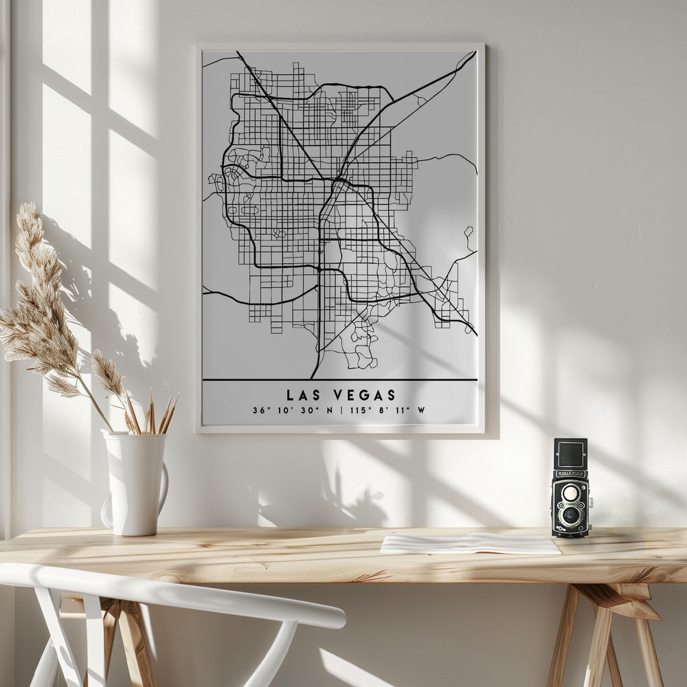 Black Maps 38 - Poster / Art Print - interiör
