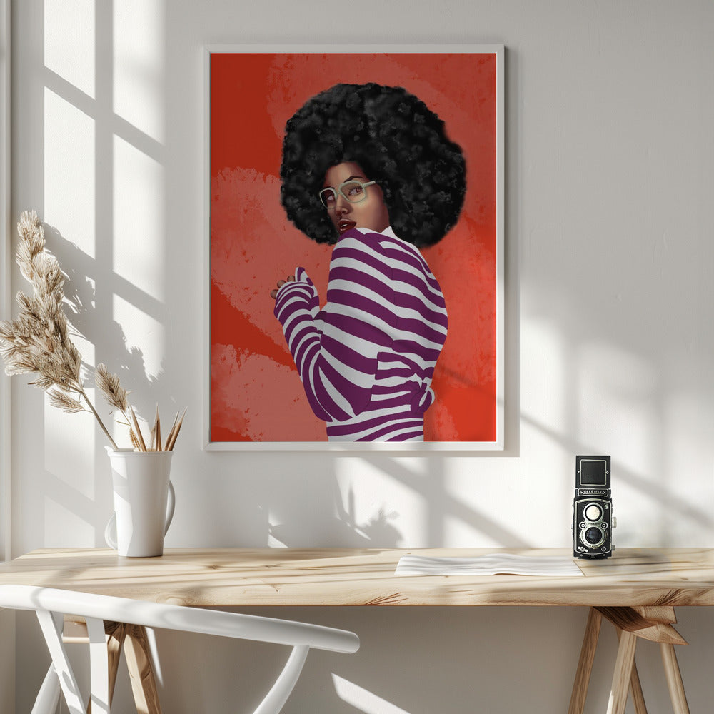 Bold Stripes - Poster / Art Print - interiör