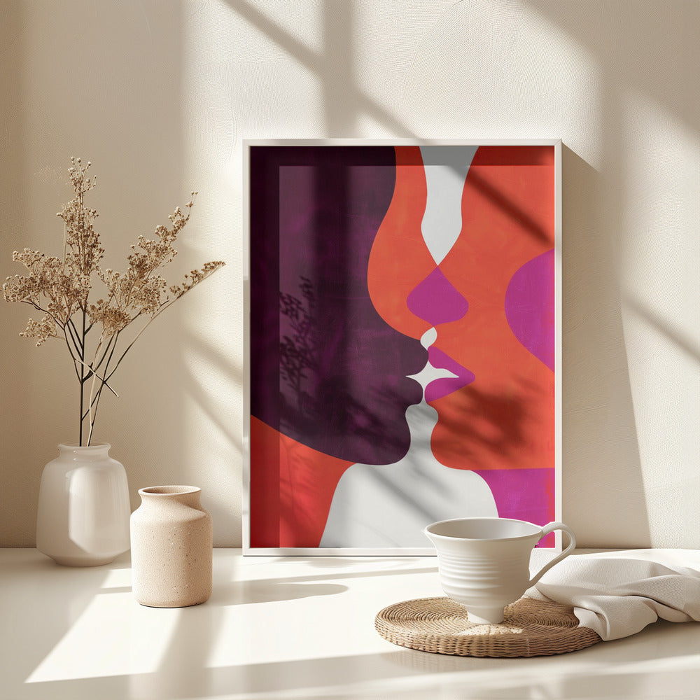 The Kiss - Poster / Art Print - interiör