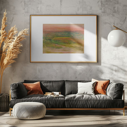 S Shaped Path In an Abstracted Landscape No.2 - Poster / Art Print - interiör